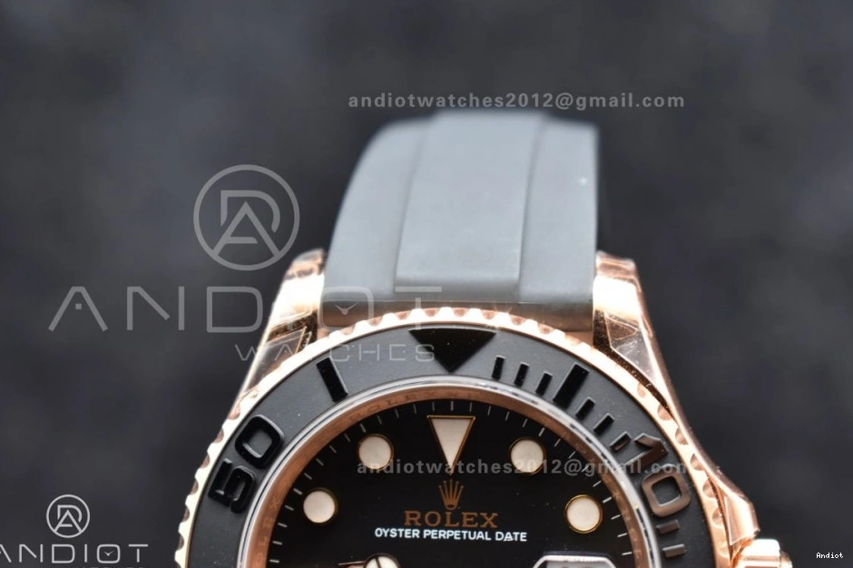 on Bezel Black Ceramic VS3235 Strap VSF Edition Oysterflex Yacht-Master 1:1 Best Rubber 126655 0520